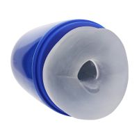 Pumped Pulsar - Masturbatorpumpe med undertryk, sug og vibration - Metallic blå, billede 2