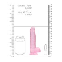 RealRock Realistinen dildo kiveksillä - 15 cm - Pinkki, kuva 6