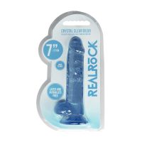 RealRock Realistic Dildo with Balls - 17 cm - Blue, picture 6