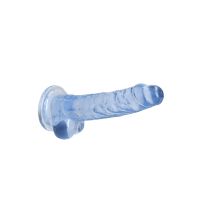 RealRock Realistic Dildo with Balls - 17 cm - Blue, picture 3