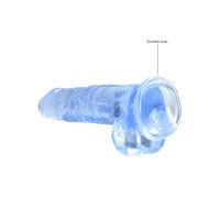 RealRock Gode réaliste avec testicules - 21 cm - Bleu, photo 4