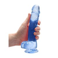 RealRock Gode réaliste avec testicules - 21 cm - Bleu, photo 5