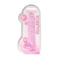 RealRock Realistisk dildo med testikler - 23 cm - Lyserød, billede 6