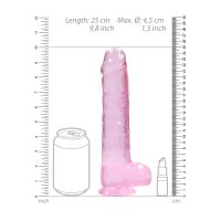 RealRock Realistisk dildo med testikler - 23 cm - Lyserød, billede 7
