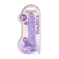 RealRock Realistic Dildo with Balls - 23 cm - Purple, picture 6