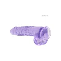 RealRock Realistic Dildo with Balls - 23 cm - Purple, picture 4