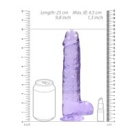 RealRock Realistic Dildo with Balls - 23 cm - Purple, picture 7