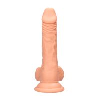 RealRock Dildo z jądrami - 17 cm - Cielisty, zdjęcie 3