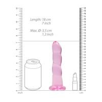 RealRock icke-realistisk dildo med sugpropp - 17 cm - REA110PNK, bild 5