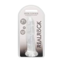 Nierealistyczne dildo RealRock z przyssawką - 17 cm - REA110TRA, zdjęcie 4