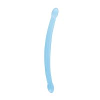 RealRock Dildo Duplo Não Realista - 42 cm - Azul