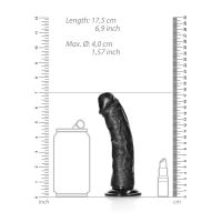 RealRock Curved Realistic Dildo with Suction Cup - 15,5 cm - Black, picture 7