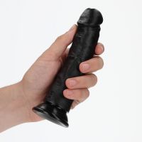 RealRock Curved Realistic Dildo with Suction Cup - 15,5 cm - Black, picture 5