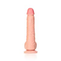 RealRock Gode réaliste droit avec testicules et ventouse - 25,5 cm - Couleur chair, photo 2