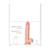 RealRock Straight Realistic Dildo with Balls and Suction Cup - 30.5 cm, picture 6