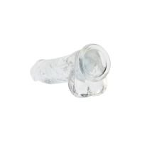 RealRock Realistisk dildo med testikler - 25,4 cm - Transparent, billede 4
