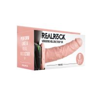 RealRock Strap-on cavo vibrante senza testicoli - 20,5 cm - Color carne, immagine 2
