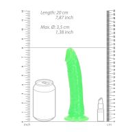 RealRock Gode réaliste fin avec ventouse - Phosphorescent - 18 cm - Vert, photo 7