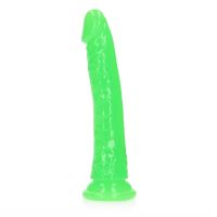 RealRock Slim realistisk dildo - Glow in the Dark - 20 cm med sugpropp, bild 4