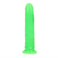 RealRock Slim Realistic Dildo with Suction Cup - Glow in the Dark - 22.5 cm, picture 4