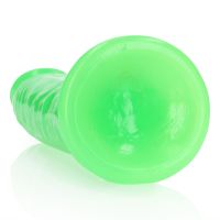 RealRock Slim Realistic Dildo with Suction Cup - Glow in the Dark - 22.5 cm, picture 5