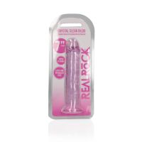 RealRock lige realistisk dildo med sugekop - 18 cm - Lyserød, billede 6