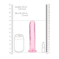 RealRock lige realistisk dildo med sugekop - 18 cm - Lyserød, billede 7