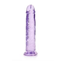 RealRock rett realistisk dildo med sugekopp - 23 cm - Lilla, bilde 2