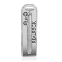 RealRock Realistisk dubbeldildo - 34 cm - Transparent, bild 3