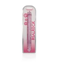 RealRock Realistic dubbeldildo - 45 cm - Kristallklar, bild 2