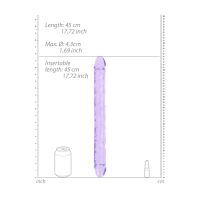RealRock Dildo Doppio Realistico - 45 cm - Viola, immagine 5