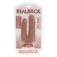 RealRock Double Trouble Dildo - 12,7/15,2 cm - Tan, kuva 2