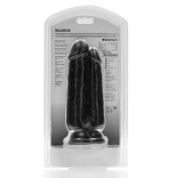 RealRock Two in One - Kaksipäinen dildo 12,7/15,2 cm - Musta, kuva 3