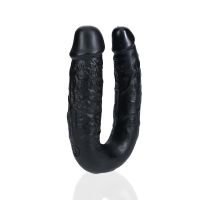 RealRock Gode Double Forme U - 12,7 cm - Noir