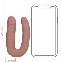 RealRock Dildo Doppio a U 12,7 cm - Color Carne, immagine 7