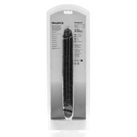 RealRock Slim Dildo Duplo - 30,5 cm - Preto, imagem 3