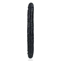 RealRock Slim Dildo Duplo - 30,5 cm - Preto, imagem 5