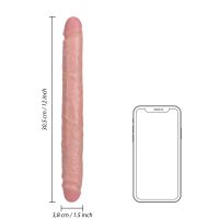RealRock Slim Double Ended Dong - 30.5 cm - Flesh, picture 6
