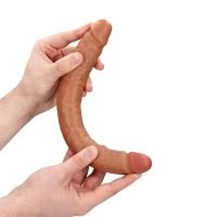 RealRock Slim dobbeltdildo - 30,5 cm - Tan, bilde 7