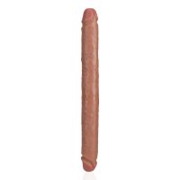 RealRock Slim Double Ended Dong - 35.6 cm - Tan