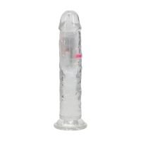 RealRock Dildo Vibratório Reto LED - 18 cm - Transparente, imagem 3