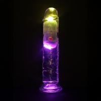 RealRock Dildo Vibratório Reto LED - 18 cm - Transparente, imagem 5