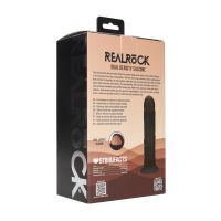 RealRock Dual Density kaareva realistinen silikonidildo imukupilla - 15,5 cm - Musta, kuva 6