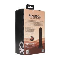 RealRock Gode réaliste courbé double densité en silicone avec ventouse - 18,5 cm - Noir, photo 6