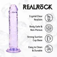 RealRock Realistisk dildo - 12,7 cm - Lilla, billede 7