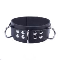 Red Leather Ultra Leather Necklace - Black