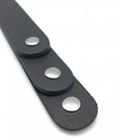 Red Leather Palmatória em Pele com 3 Tiras - 39,5 cm - Preto, imagem 4