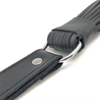 Red Leather Pejcz martinet ze skórzanymi rzemieniami - 75 cm - Czarny, zdjęcie 3