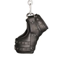 Red Leather Deluxe Set di 2 Cavigliere da Sospensione in Pelle - Nero, immagine 2