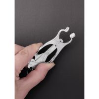 Steel 2 Squeezer Teaser - Brystvorteklemmer med kløver og ring, billede 2